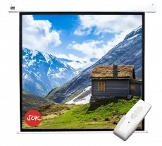 Экран для проектора SOK Cinema S'OK 1:1 настенно-потолочный, моторизованный, 250x250см (арт. SCPSM-250x250)