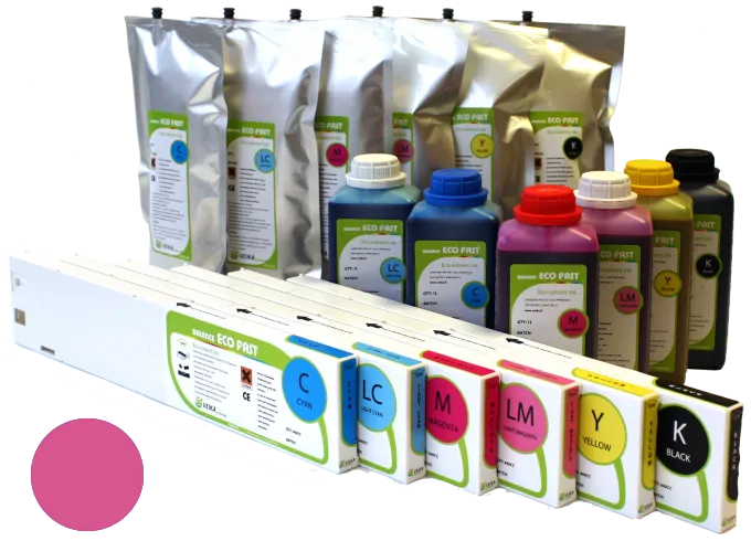 Экосольвентные чернила VEIKA Balance ECO Fast, Light Magenta  1л, Пакет (арт. OT36257)