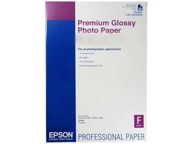 Бумага Epson Premium Semigloss Photo Paper 260 г/м2, размер 420 х 594 мм (арт. C13S042093)