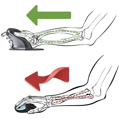Вертикальная компьютерная мышь Fellowes Penguin®, беспроводная, размер – средний (арт. FS-98947)