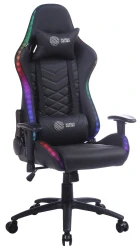 Игровое кресло Cactus черный с подголовником (арт. CS-CHR-0099BL)