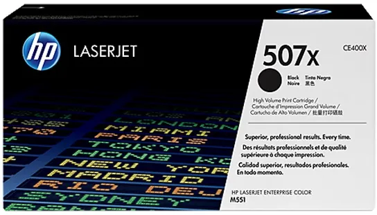 Картридж HP 507X Black LaserJet Toner Cartridge (арт. CE400X)