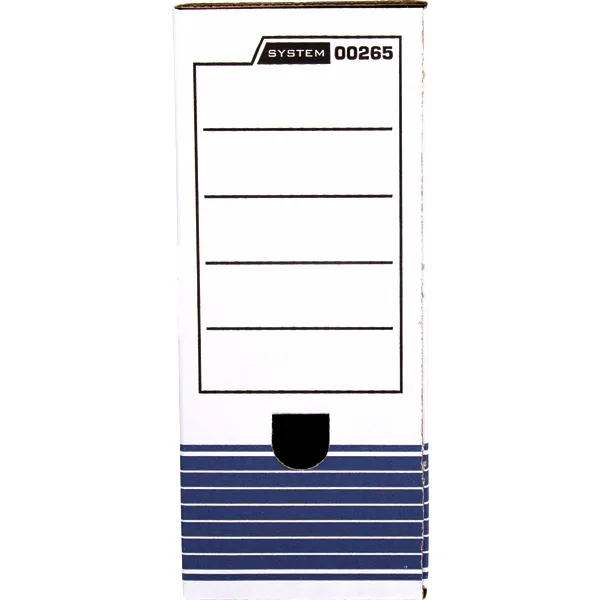 Переносной короб с крышкой Fellowes Bankers Box System 100 mm A4 синий  FastFold™, 100 x 315 x 260 мм (арт. FS-00265)