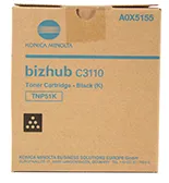 Тонер-картридж Konica Minolta TNP-51K Toner Cartridge Black (арт. A0X5155)