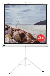 Экран для проектора SOK Cinema 220x220см TriScreen 1:1 напольный рулонный белый 123' (арт. SCPST-220x220)