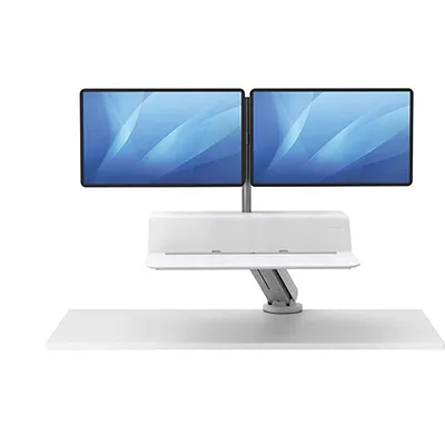 Платформа для работы сидя-стоя Fellowes Lotus RT Sit-Stand Workstation, белая (арт. FS-80818)
