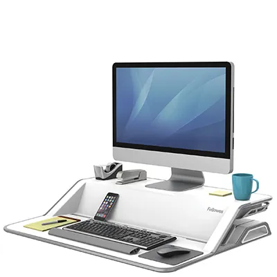 Платформа для работы сидя-стоя Fellowes Lotus Sit-Stand Workstation, белая (арт. FS-00099)