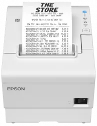 Чековый принтер Epson TM-T88VII (151A0): USB, Ethernet, Fixed Interface, PS, UK, White (арт. C31CJ57151A0)