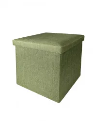 КОРОБ складной ГЕЛЕОС Пуф 38-СЗ, размер 38х38х38 см, светло-зеленый (арт. ПУФ-38-СЗ)