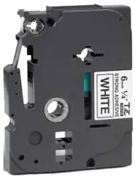 Наклейка ламинированная Brother (6 мм, черный на белом) (арт. TZS211)