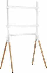 Подставка для телевизора Cactus белый/береза, 49-70″, макс. 40 кг, напольный (арт. CS-ST1247WTBCH)