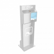 Бесконтактный напольный дезинфектор для рук BM Sanitar Lite. Объем бака: 3 литра