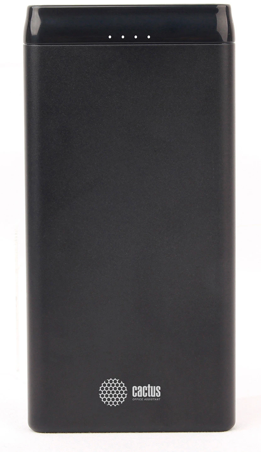 Мобильный аккумулятор Cactus 10000mAh, 2.1A, 2xUSB, черный (арт. CS-PBFSFT-10000)