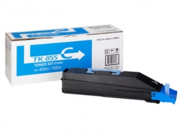 Оригинальный тонер-картридж Kyocera TK-855C (голубой, 18000 стр.) (арт. 1T02H7CEU0)