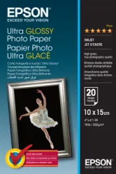 Фотобумага Epson Ultra Glossy Photo Paper - 10x15cm - 20 Sheets (арт. C13S041926)