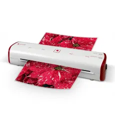 Ламинатор ГЕЛЕОС ЛМ A4 Модерн (белый+красный) (арт. ЛМ-А4МБК)