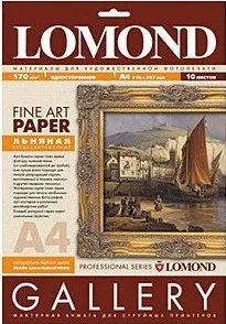 Бумага Lomond Fine-Linen Natural White, А4, 170 г/м2, 10 листов (арт. 0913041)