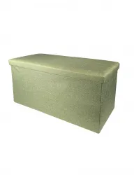 КОРОБ складной ГЕЛЕОС Пуф 76-СЗ, размер 76х38х38 см, светло-зеленый (арт. ПУФ-76-СЗ)