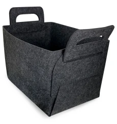 Короб ГЕЛЕОС Войлок (25х18х15 (M), темно-серый) (арт. ВЛК-ТМ)