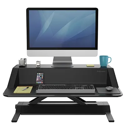 Платформа для работы сидя-стоя Fellowes Lotus Sit-Stand Workstation, черная (арт. FS-00079)