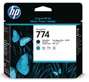 Картридж HP Printhead 774 Matte Black/Cyan (арт. P2W01A)