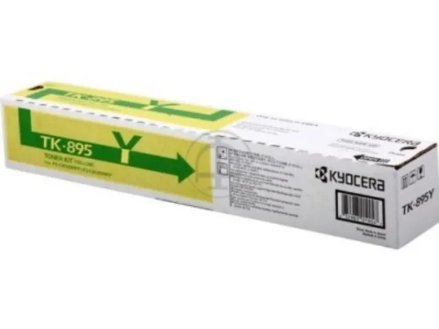 Оригинальный тонер-картридж Kyocera TK-895Y (жёлтый, 6000 стр.) (арт. 1T02K0ANL0)