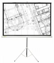 Экран для проектора Cactus 127x127см Triscreen 1:1 напольный рулонный черный (арт. CS-PST-127X127)