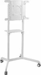 Стойка для телевизора Cactus белый, 37-70″, макс. 70 кг, напольный мобильный (арт. CS-ST1146WT)