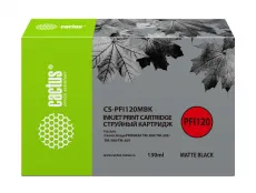 Картридж Cactus черный матовый (130мл) для Canon (арт. CS-PFI120MBK)