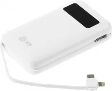 Мобильный аккумулятор Cactus 3A 1xUSB белый (10000 mAh) (арт. CS-PBFSNT-10000)