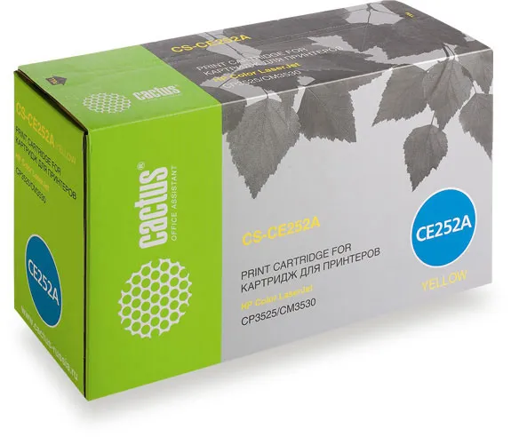 Картридж Cactus желтый (7000стр.) для HP (арт. CS-CE252AR)