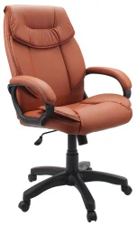 Кресло руководителя ГЕЛЕОС Бизнес (гранатовый) (арт. Биз_гранат)