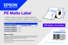 Этикет-лента Epson PE Matte Label - Die-Cut Roll: 105 mm x 210 mm, 259 labels (арт. C33S045734)