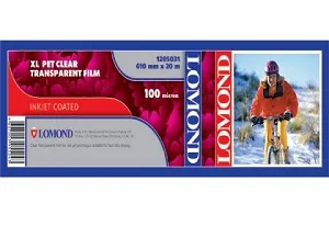Пленка Lomond XL Pet Clear Film, ролик 610 х 50,8 мм, 100 мкм, 20 метров (арт. 1205031)