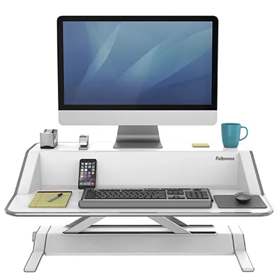 Платформа для работы сидя-стоя Fellowes Lotus Sit-Stand Workstation, белая (арт. FS-00099)