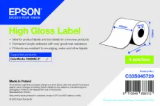 Этикет-лента Epson High Gloss Label - Continuous Roll: 203mm x 58m (арт. C33S045729)
