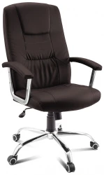 Кресло руководителя ГЕЛЕОС Престиж (коричневый) (арт. Прест_корич)