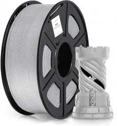 Пластик для принтера Cactus (ABS, d1.75мм, 1кг, L386м) (арт. CS-3D-ABS-1KG-SILVER)