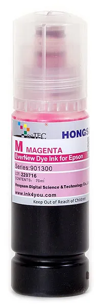 Чернила DCTec L3160 EverNew (пурпурный, с ключом, 70 мл.) (арт. 901300-M-70k)