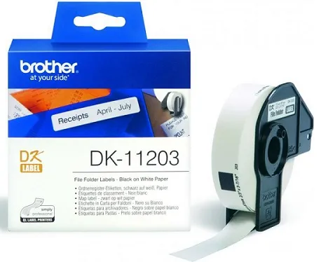 Наклейки Brother Наклейки для "файлов" DK11203, 17 х 87 мм (300 шт) (арт. DK11203)