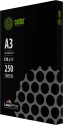 Бумага Cactus (A3, 120г/м2, 250л., белый, CIE 170%) (арт. CS-LPA3120250)
