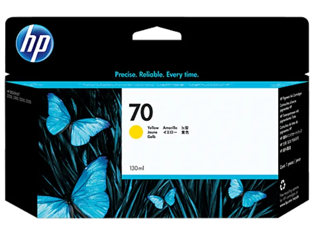 Картридж HP 70 130-ml Yellow Ink Cartridge (арт. C9454A)