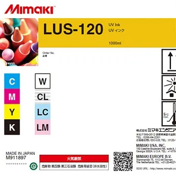 Оригинальные УФ чернила Mimaki LUS-120 (прозрачный, 1 л.) (арт. LUS12-CL-BA)