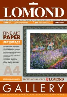 Фактура Lomond FINE-GRAINY NATURAL WHITE DS А4, 180 Г/М2, 10 ЛИСТОВ (арт. 0912141)