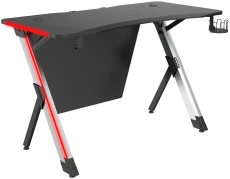 Стол игровой Cactus серебристый (арт. CS-GTX-AL-CARBON-RED)