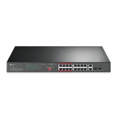 Коммутатор/ 16-Port PoE+ Switch, 16 10/100Mbps RJ45 Ports, 2 Combo RJ-45/SFP Slots, 192W PoE Power