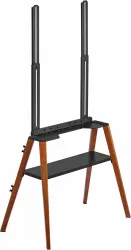 Подставка для телевизора Cactus (черный/орех, 43"-65") (арт. CS-ST3645BKWN)