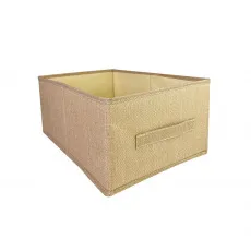 КОРОБ для хранения ГЕЛЕОС Коттон-18 (25х42х17 см) бежевый (арт. КОТТОН-18-БЖ)