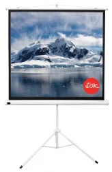 Экран для проектора SOK Cinema 200x200см TriScreen 1:1 напольный рулонный белый 111' (арт. SCPST-200x200)