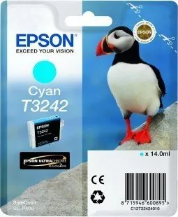 Оригинальный струйный картридж Epson T3242 Cyan (арт. C13T32424010)